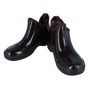 CTM Women's Solid Ankle Height Garden Rain Boots